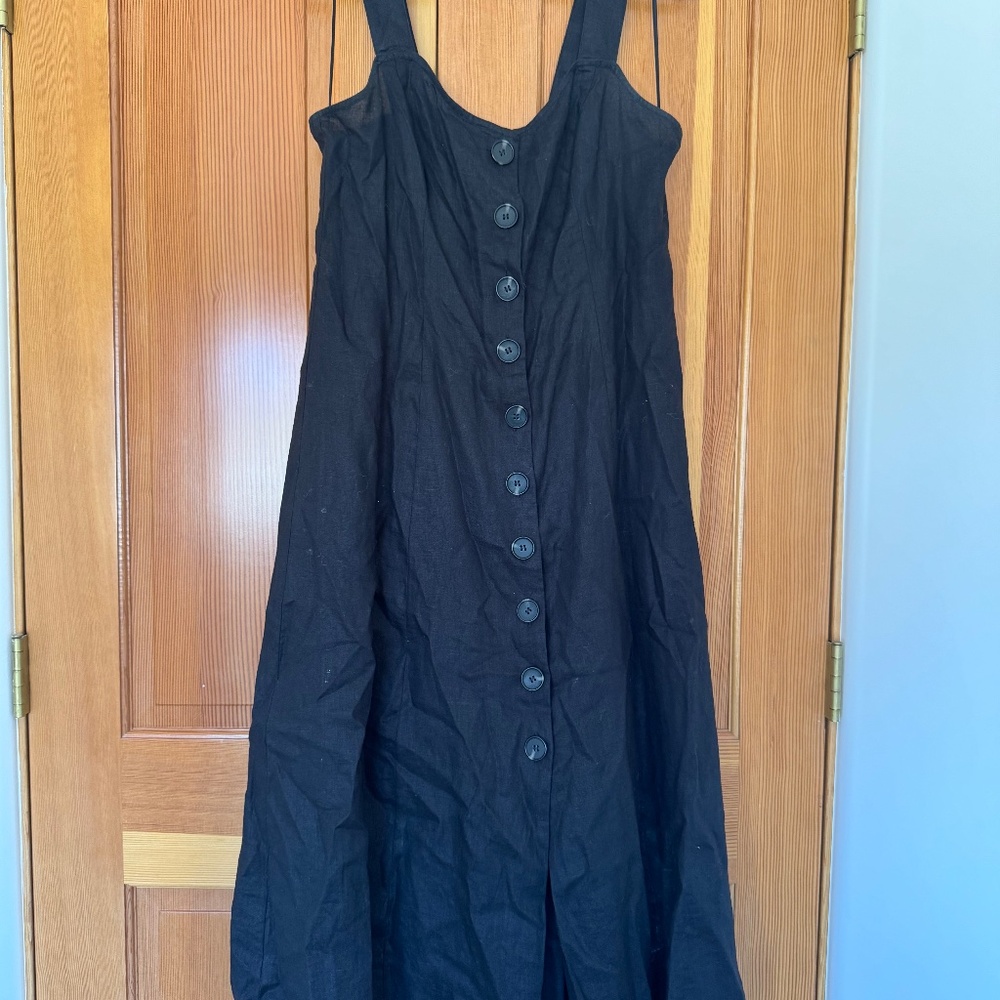Black Linen Dress